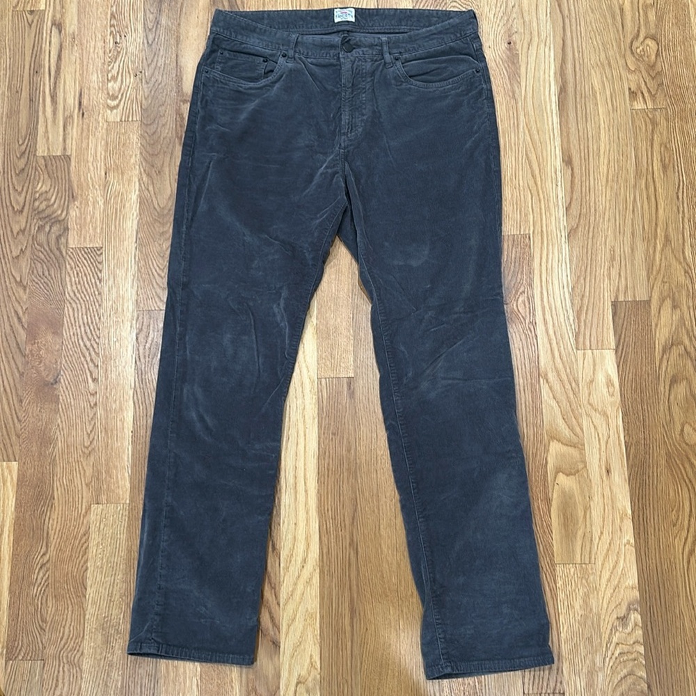 Faherty Grey Corduroy 32x30